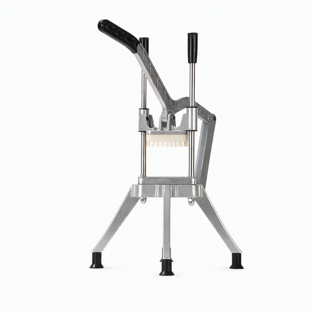 🔪 50% OFF! ✨ Vertical Manual Vegetable Cutter & Dicer – Stainless Steel French Fry Slicer, Heavy-Duty Lever Action & 4 Sharp Blades – Fast Uniform Cutting for Potatoes, Cucumbers & Radishes 🥔