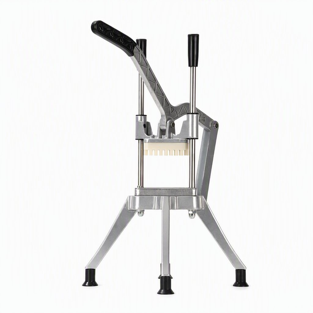 🔪 50% OFF! ✨ Vertical Manual Vegetable Cutter & Dicer – Stainless Steel French Fry Slicer, Heavy-Duty Lever Action & 4 Sharp Blades – Fast Uniform Cutting for Potatoes, Cucumbers & Radishes 🥔