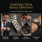 6 Piece Men's Watch Set with Steel Band Fashion Watches in a Gift Box