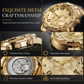 6 Piece Men's Watch Set with Steel Band Fashion Watches in a Gift Box