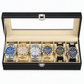 6 Piece Men's Watch Set with Steel Band Fashion Watches in a Gift Box