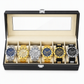 6 Piece Men's Watch Set with Steel Band Fashion Watches in a Gift Box
