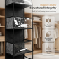 🚪 Space-Saving Over-Door Organizer: 4/6 Tiers, Transparent Windows, Sturdy PP, No-Drill