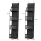🚪 Space-Saving Over-Door Organizer: 4/6 Tiers, Transparent Windows, Sturdy PP, No-Drill