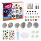 Kids Creative DIY Rock Painting Kit Pebble Stone and Shell Art Craft Set