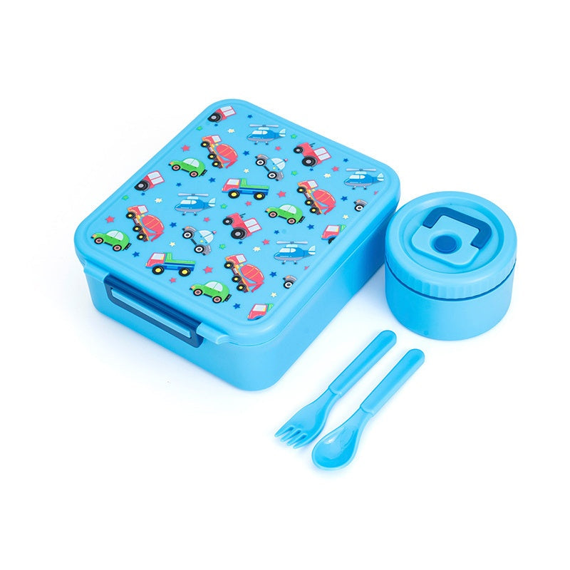 📢📢50% OFF !! ⏰Sealed Food Grade Kids Bento Lunch Box Set with Soup Bowl 4 Compartment Lunch Container for School Students