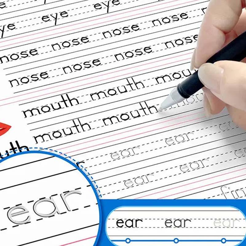 📢📢50% OFF !! ⏰Magic Grooved Copybook Writing Practice Set