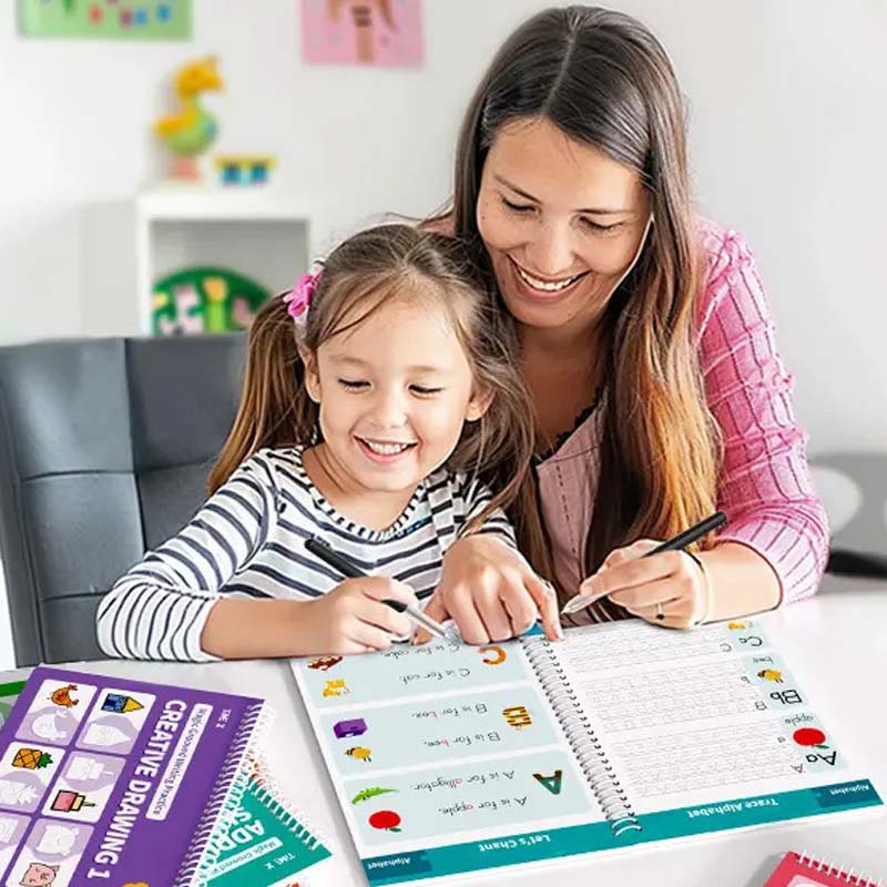 📢📢50% OFF !! ⏰Magic Grooved Copybook Writing Practice Set
