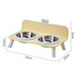 Elevated Detachable Pet Double Bowls