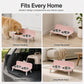 Elevated Detachable Pet Double Bowls