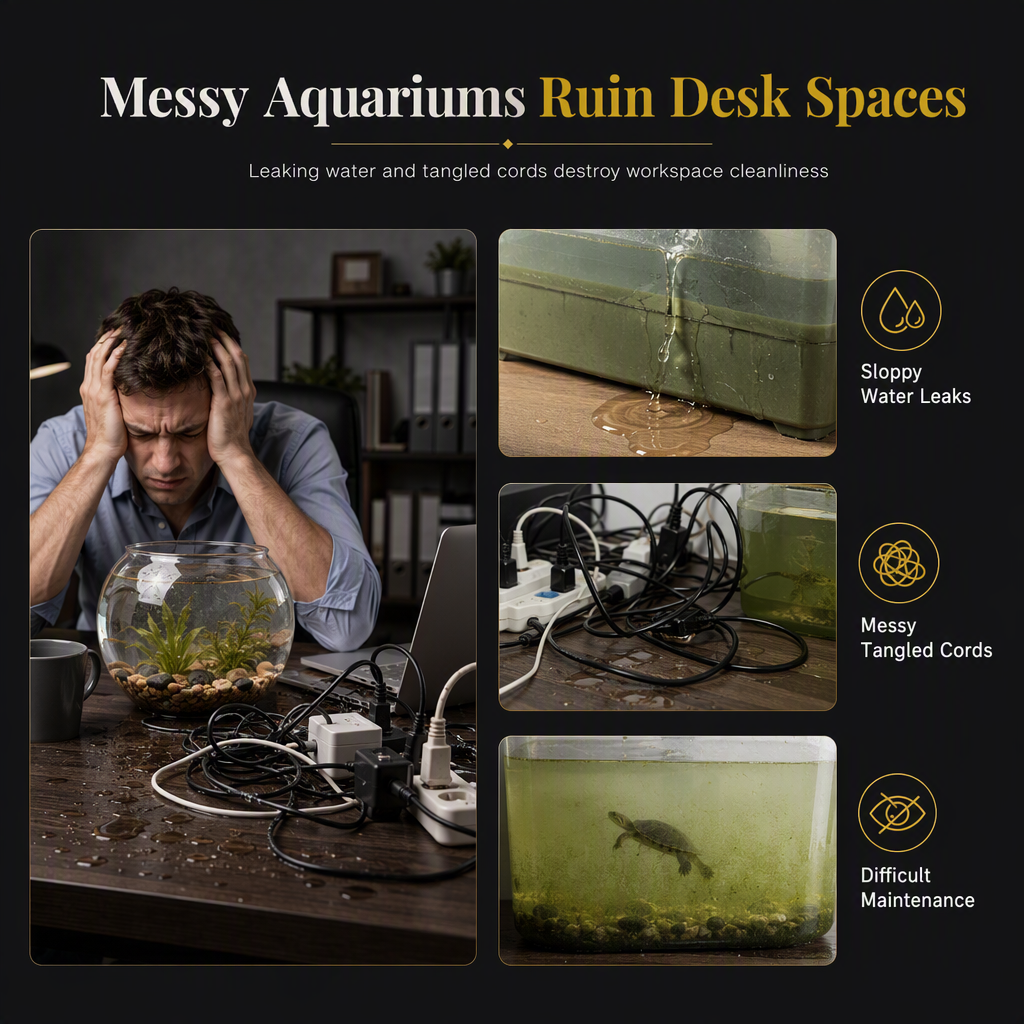 🐠 Save 50%! 🏠 Transparent Fish Tank – With lid, decorative & ideal for living room ✨