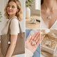 Miniature Elegant Stone Handbag Ornament