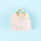 Miniature Elegant Stone Handbag Ornament