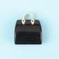 Miniature Elegant Stone Handbag Ornament