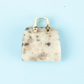 Miniature Elegant Stone Handbag Ornament