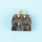 Miniature Elegant Stone Handbag Ornament