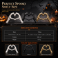 Halloween Resin Skeleton Figurine with Heart Hand Gesture for Home Bedroom Desktop Decoration
