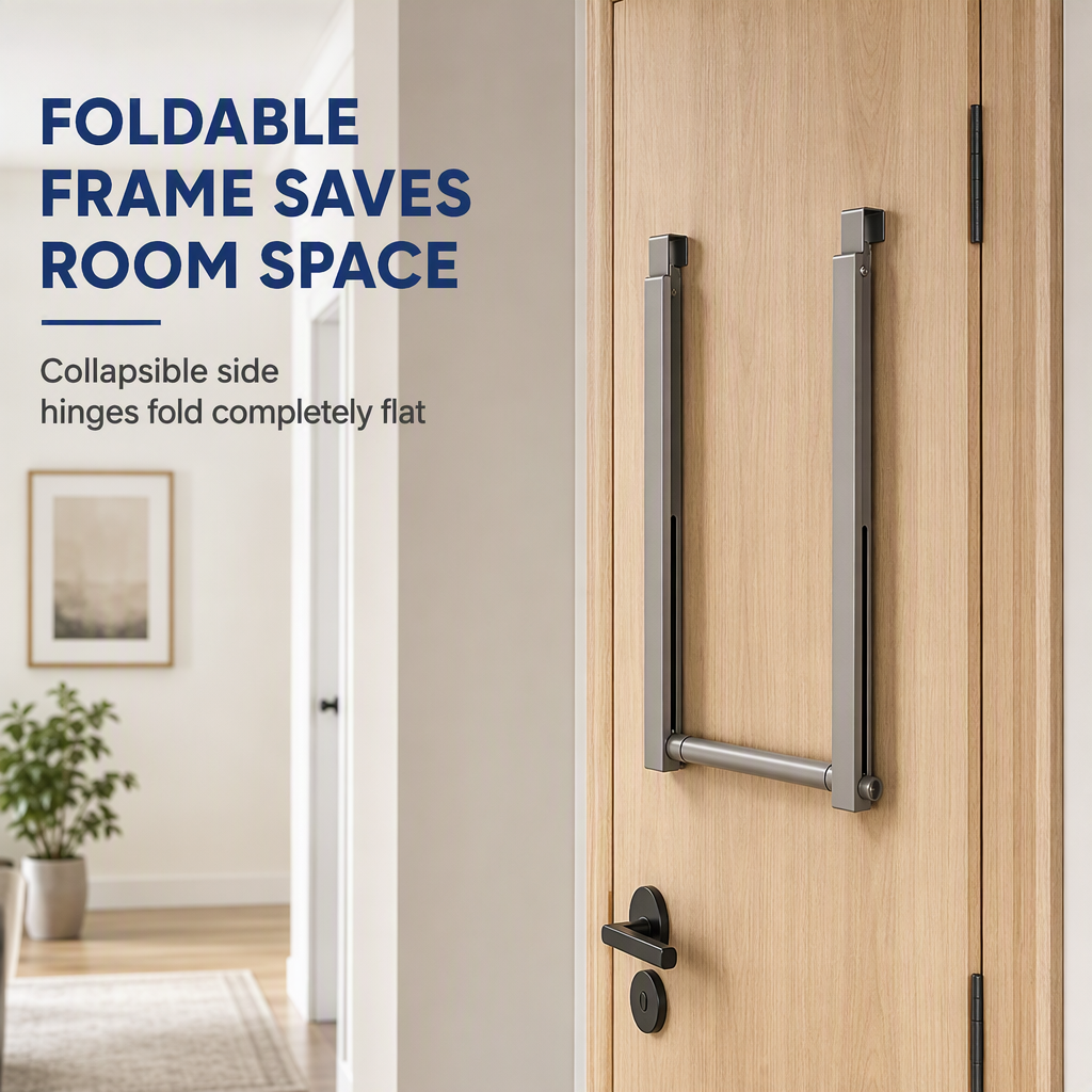 🚪 Save 50%! 🧥 Over‑Door Coat Rack – No‑drill, folding & heavy‑duty ✨