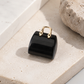 Miniature Elegant Stone Handbag Ornament