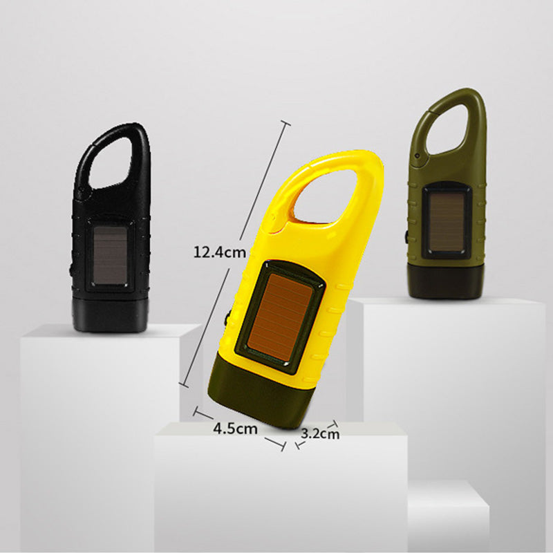 🔦50% OFF NOW! Stay Lit Anywhere! No-Battery Solar Crank Flashlight‑Hand Crank Emergency Torch, Solar Powered Survival Light for Camping, Hiking & Power Outages