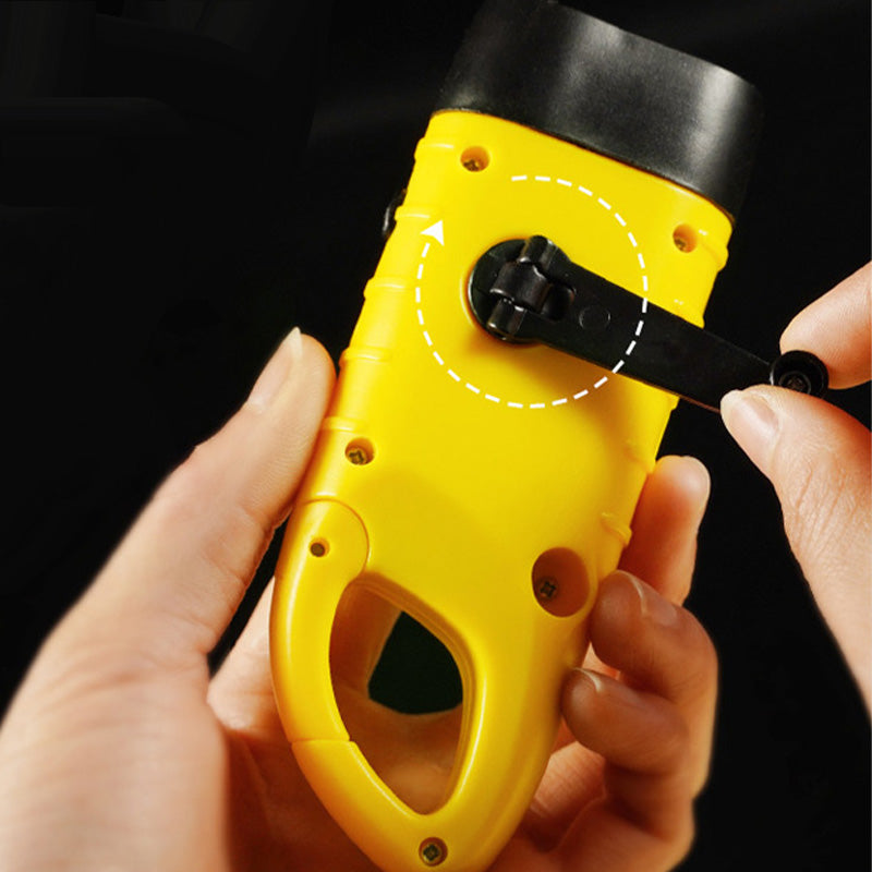 🔦50% OFF NOW! Stay Lit Anywhere! No-Battery Solar Crank Flashlight‑Hand Crank Emergency Torch, Solar Powered Survival Light for Camping, Hiking & Power Outages