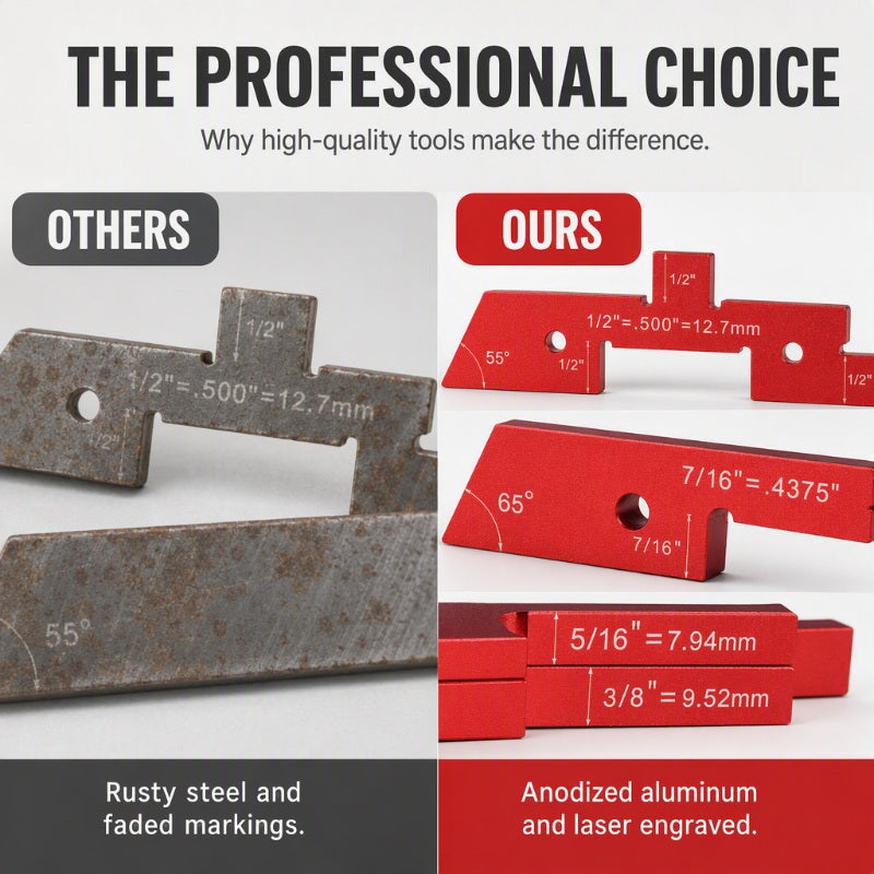 ⏳🔥LIMITED-TIME 50% OFF! ⏰Aluminum Alloy Woodworking Setup Blocks📏