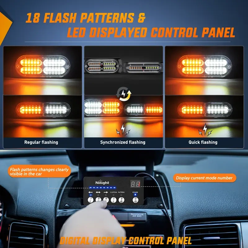 💡 Ultra‑Thin LED Truck Strobe Lights – Bright & durable warning ✨