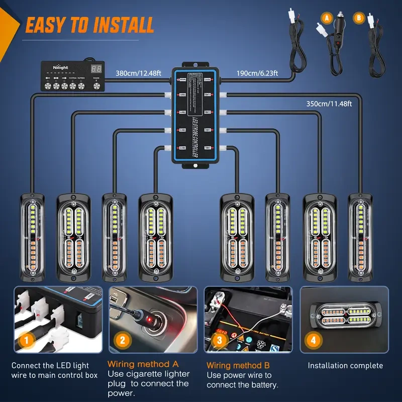 💡 Ultra‑Thin LED Truck Strobe Lights – Bright & durable warning ✨
