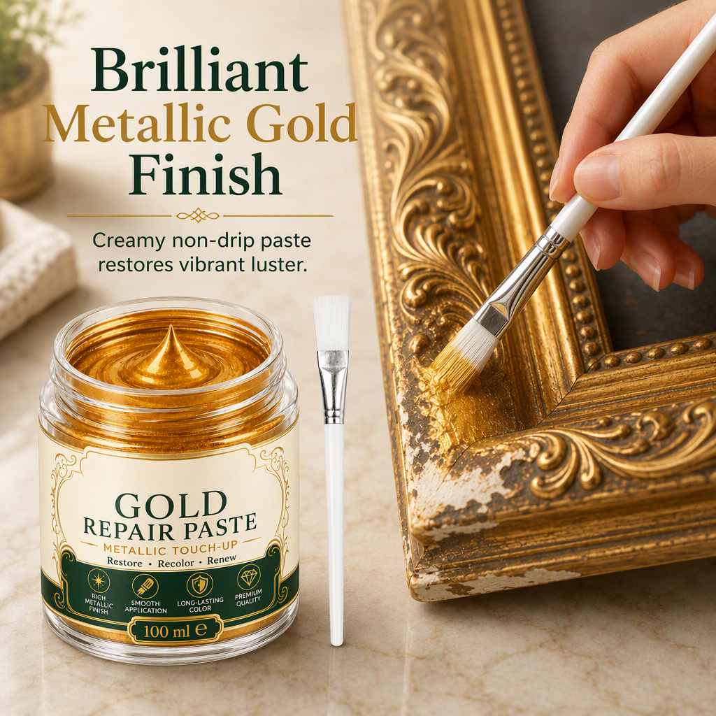 🎁2026 New Arrivals 50% OFF💥Gold/Silver Metallic Refinishing Repair Paste with Brush