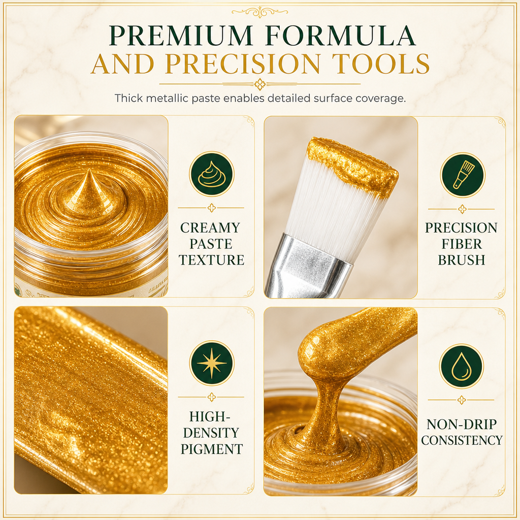 🎁2026 New Arrivals 50% OFF💥Gold/Silver Metallic Refinishing Repair Paste with Brush