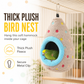 🎁2026 New Arrivals 50% OFF💥Hanging Cotton Bird Nest Hammock – Double-Layer Fleece Warmth, Enclosed Oval Nesting Cave & Durable Metal Hook – Cozy Winter Hideout for Small Birds 🥚