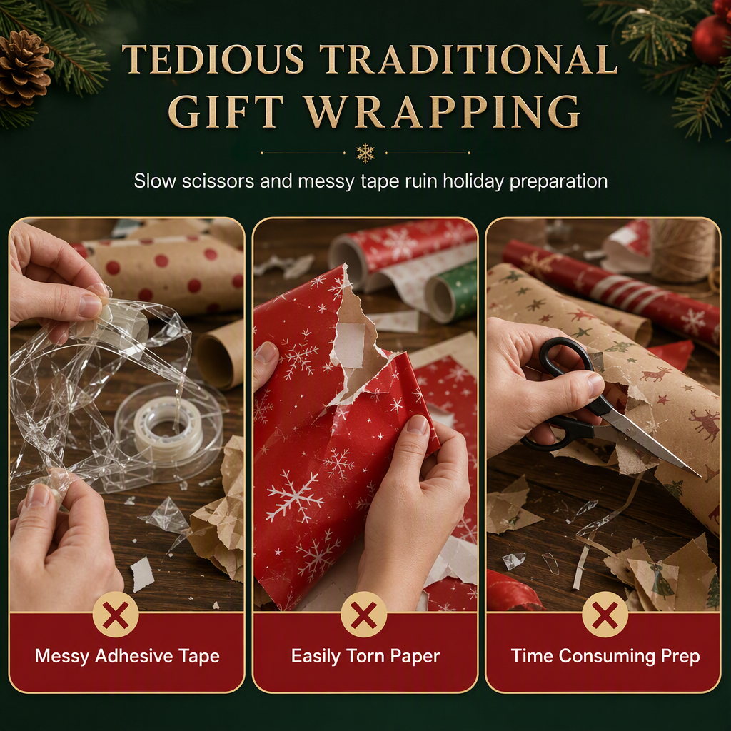 ⏳Limited-time 50% off⏰Christmas Drawstring Gift Bags with Ribbon (50 Pcs)🎄🎁