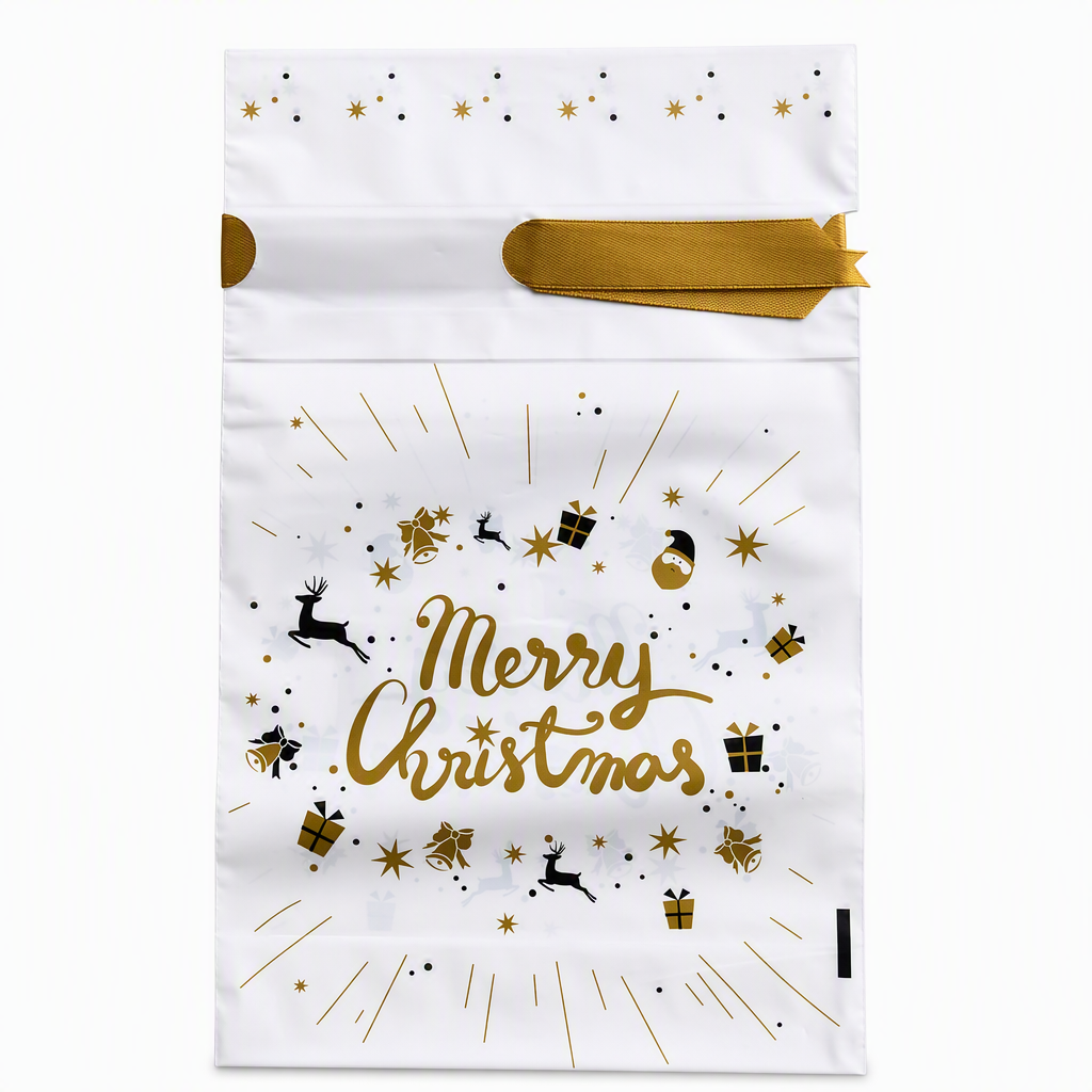 ⏳Limited-time 50% off⏰Christmas Drawstring Gift Bags with Ribbon (50 Pcs)🎄🎁