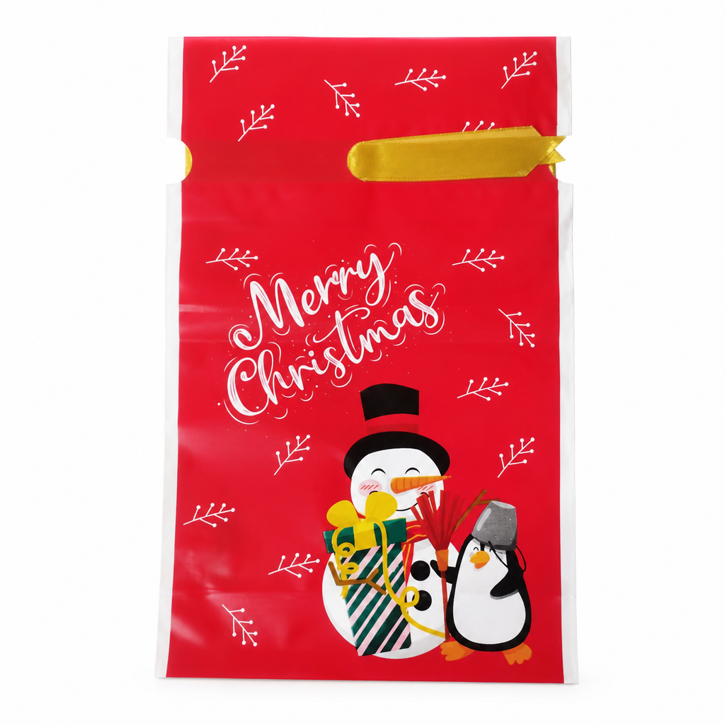 ⏳Limited-time 50% off⏰Christmas Drawstring Gift Bags with Ribbon (50 Pcs)🎄🎁