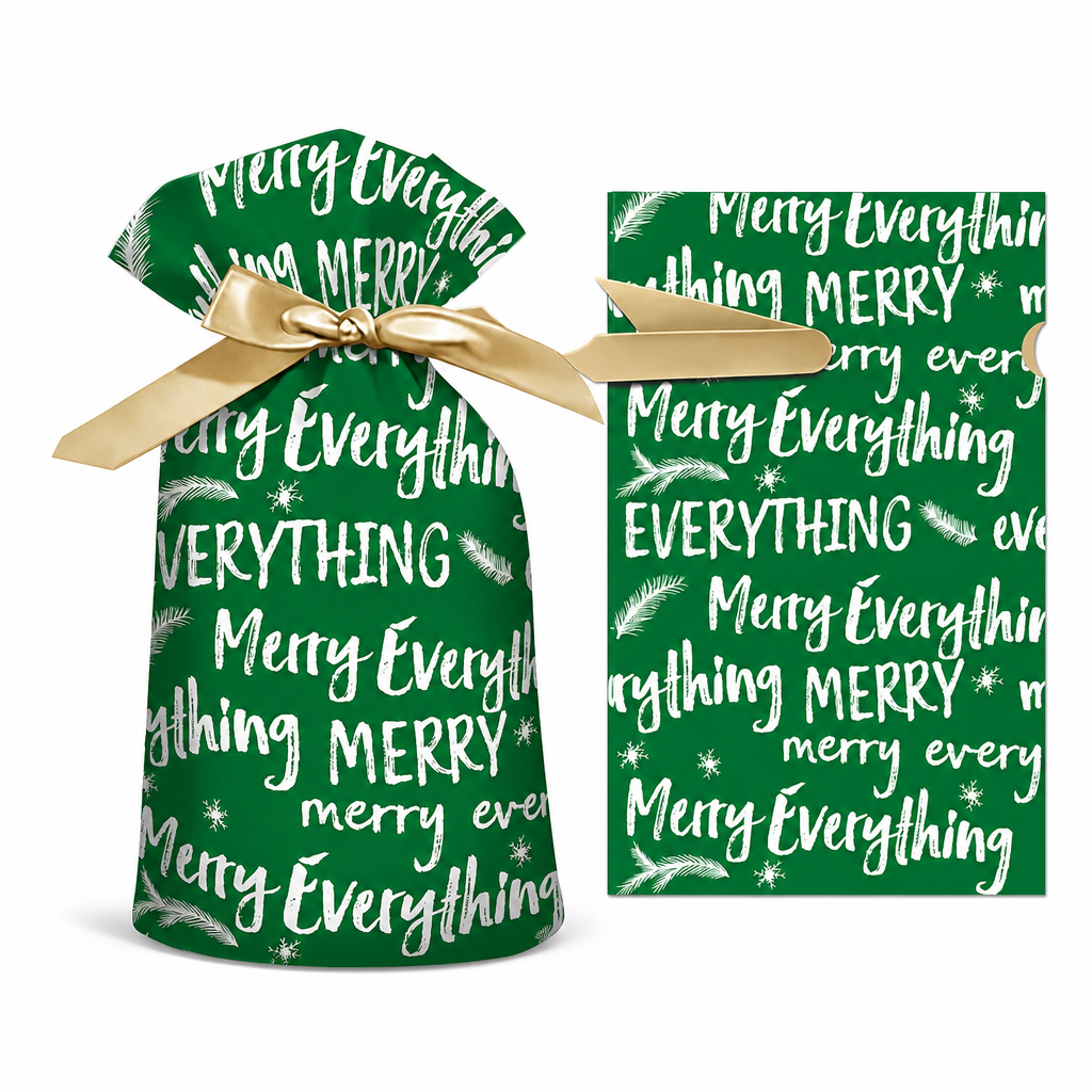 ⏳Limited-time 50% off⏰Christmas Drawstring Gift Bags with Ribbon (50 Pcs)🎄🎁