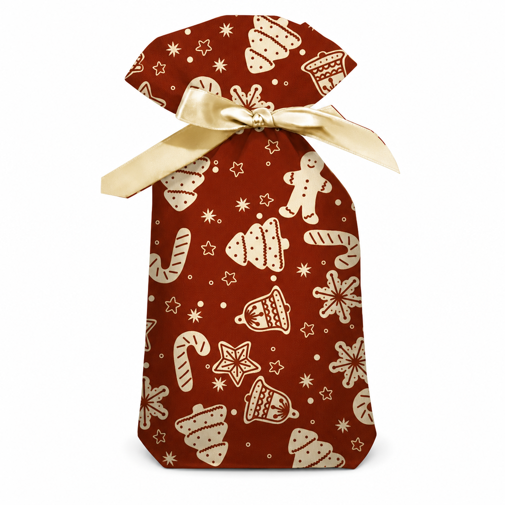 ⏳Limited-time 50% off⏰Christmas Drawstring Gift Bags with Ribbon (50 Pcs)🎄🎁