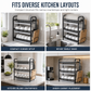 Kitchen Countertop Dish Drying Rack and Bowl Plate Storage Organizer Shelf for Small Spaces