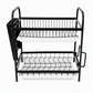 Kitchen Countertop Dish Drying Rack and Bowl Plate Storage Organizer Shelf for Small Spaces