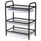 Kitchen Countertop Dish Drying Rack and Bowl Plate Storage Organizer Shelf for Small Spaces