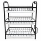 Kitchen Countertop Dish Drying Rack and Bowl Plate Storage Organizer Shelf for Small Spaces