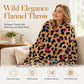 🛋️ Ultra-Soft Leopard Print Throw Blanket – Cozy & Stylish Home Comfort ✨