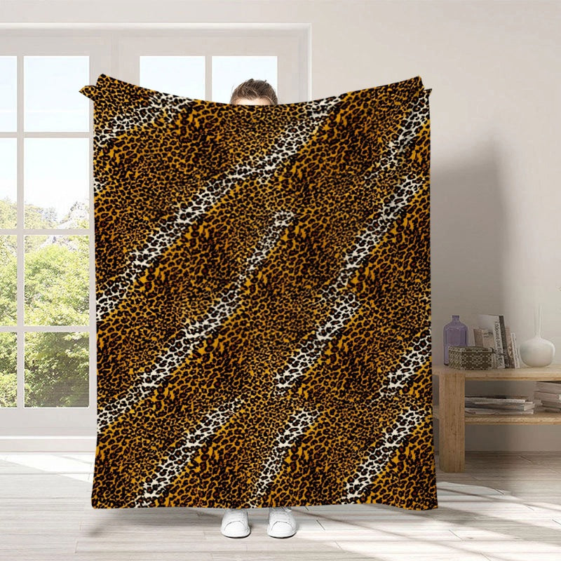 🛋️ Ultra-Soft Leopard Print Throw Blanket – Cozy & Stylish Home Comfort ✨