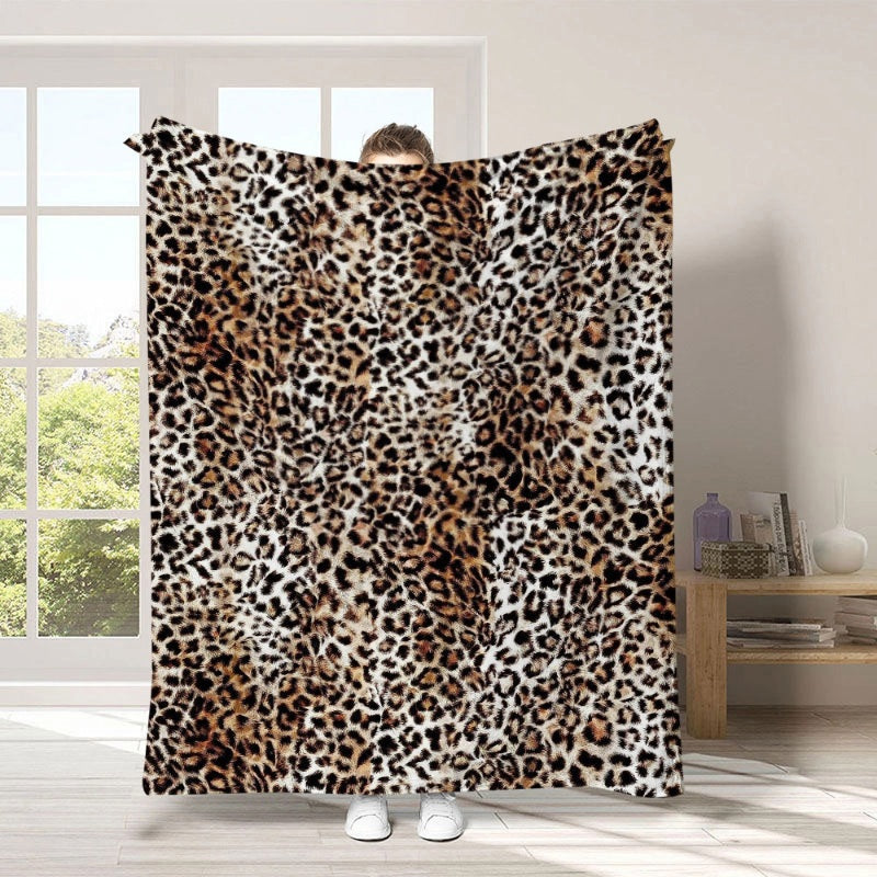 🛋️ Ultra-Soft Leopard Print Throw Blanket – Cozy & Stylish Home Comfort ✨