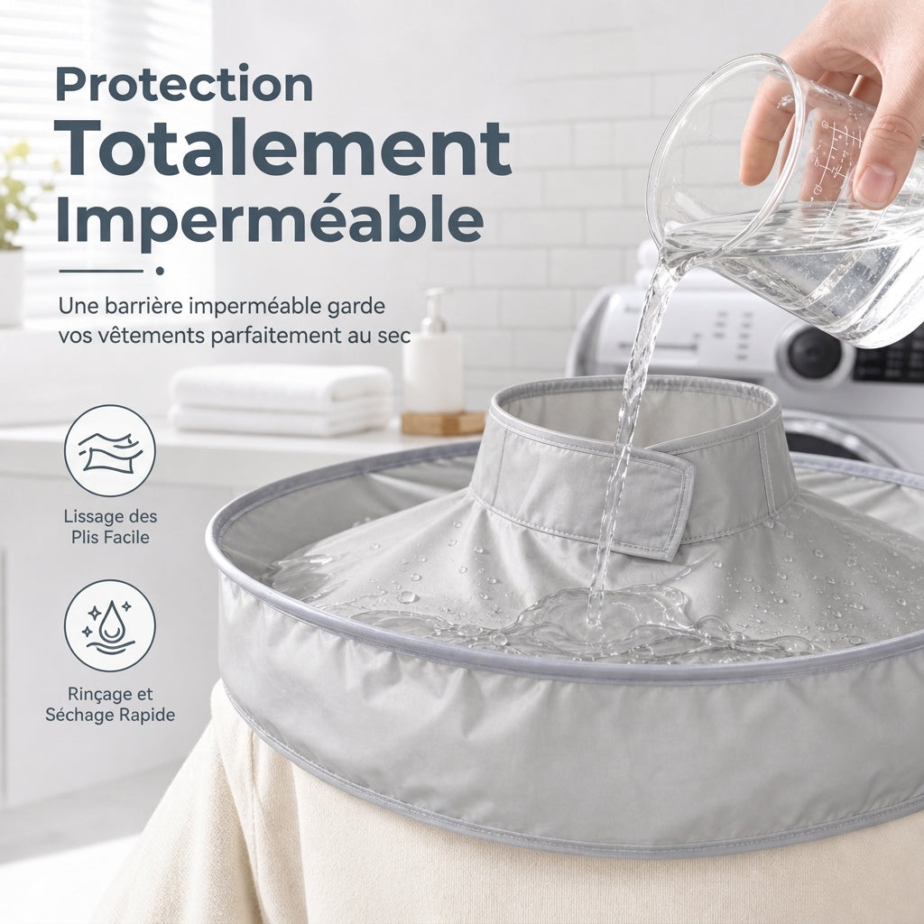 🥳2026 HOT SALE🥳💞50K+ SOLD! ✂️🧹 Hair Cutting Cape with Catcher – built-in groove traps clippings, no mess on clothes or floors. Waterproof, non-static, folds flat. Perfect for home trims & kids' cuts! 💇✅
