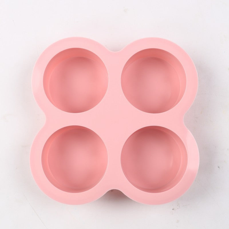 📢📢50% OFF !! ⏰3-Cavity 4-Inch Round Cylindrical Silicone Cake Mold DIY Baking Pan for Rainbow Cake and Pizza