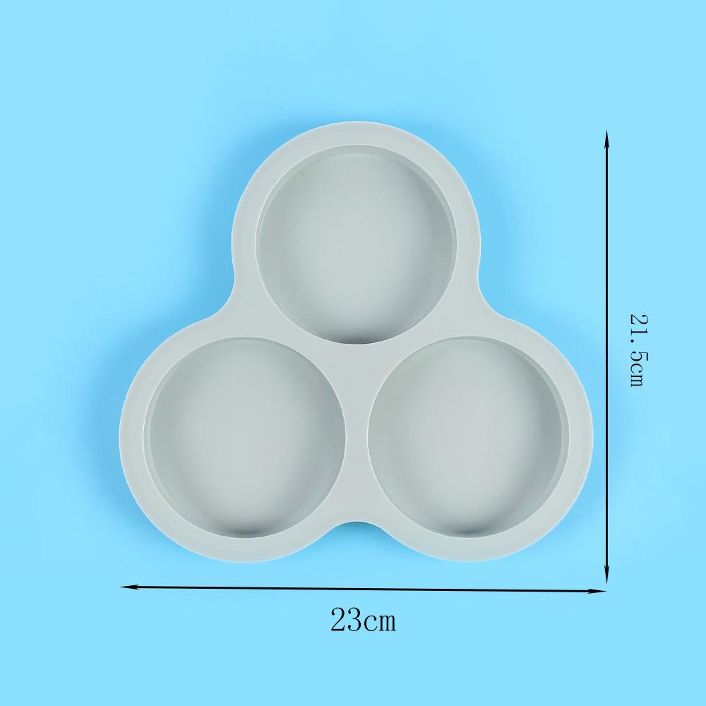 📢📢50% OFF !! ⏰3-Cavity 4-Inch Round Cylindrical Silicone Cake Mold DIY Baking Pan for Rainbow Cake and Pizza