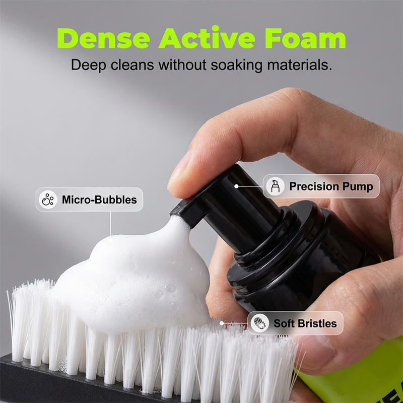 ⏳🔥LIMITED-TIME 50% OFF! ⏰4-Piece Sneaker Cleaning Kit – Foam Cleaner, Brush, Towel & Wipe