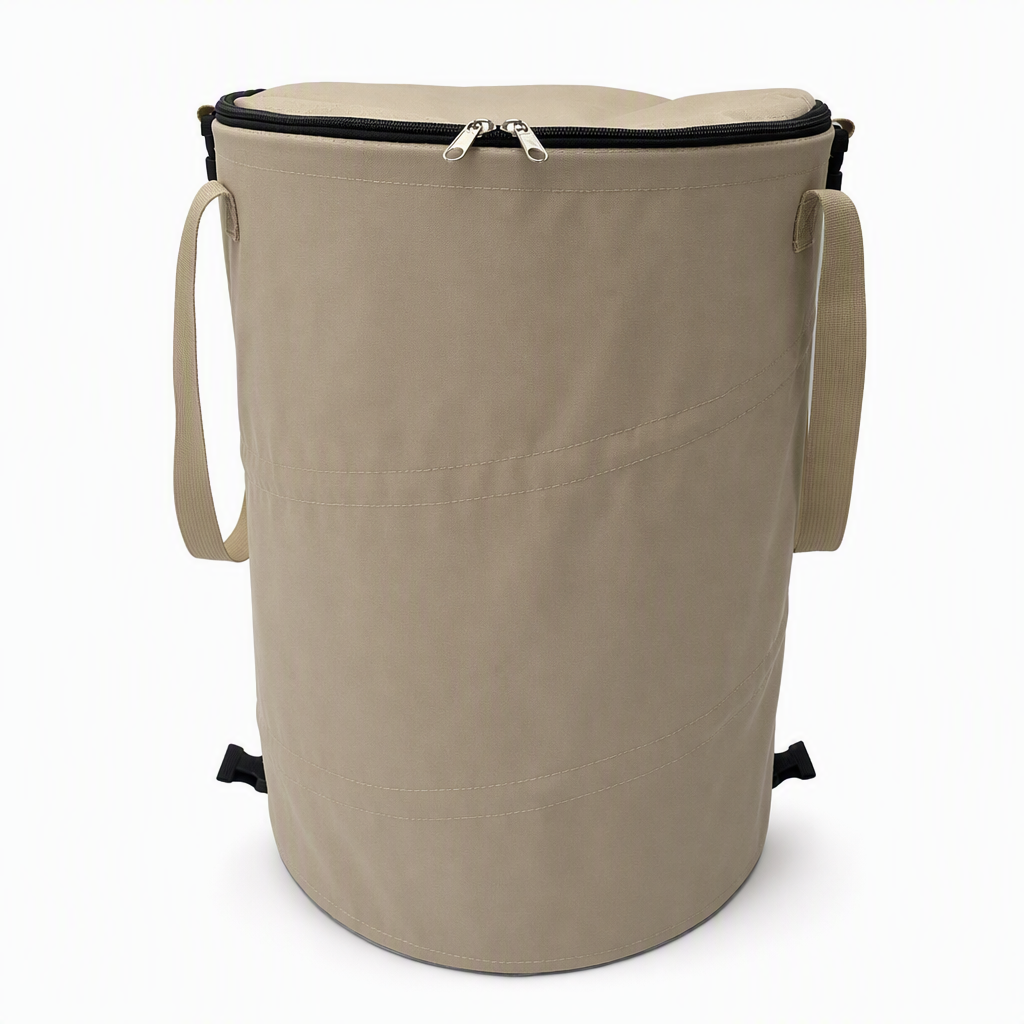 🏕️ LIMITED-TIME 50% OFF! ♻️ Collapsible Camping Trash Can with Lid – 600D Oxford, Large Capacity, Leakproof ✨