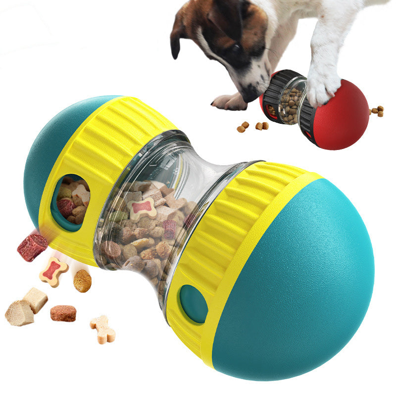 🐕 Interactive Dog Treat Dispenser Toy: Adjustable Food Release, Puzzle Fun, Durable, Slow Feeder