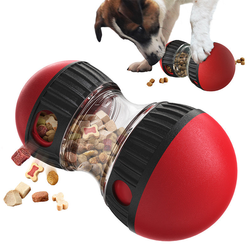 🐕 Interactive Dog Treat Dispenser Toy: Adjustable Food Release, Puzzle Fun, Durable, Slow Feeder